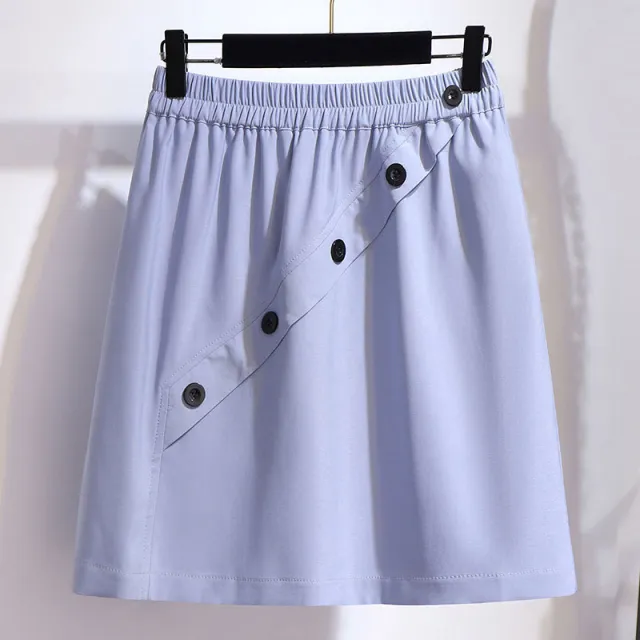 Female button skirt Blue - Shop at LoveMi