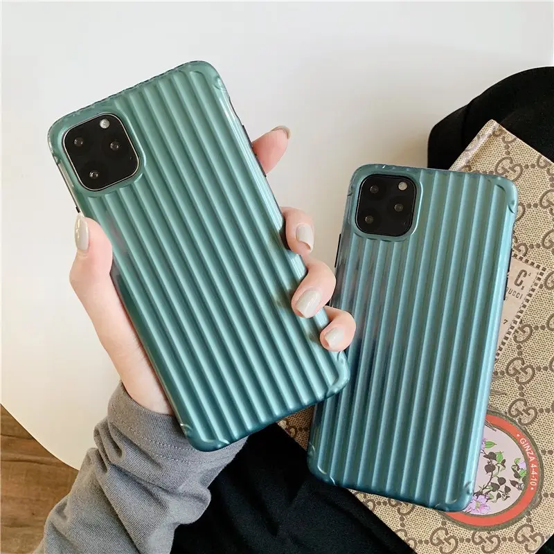 Compatible with Apple, Solid dark green suitcase
