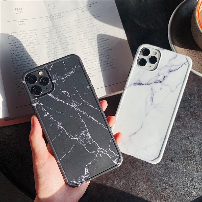Compatible with Apple, Marbled iPhone 11Pro max mobile phone case - Image 4