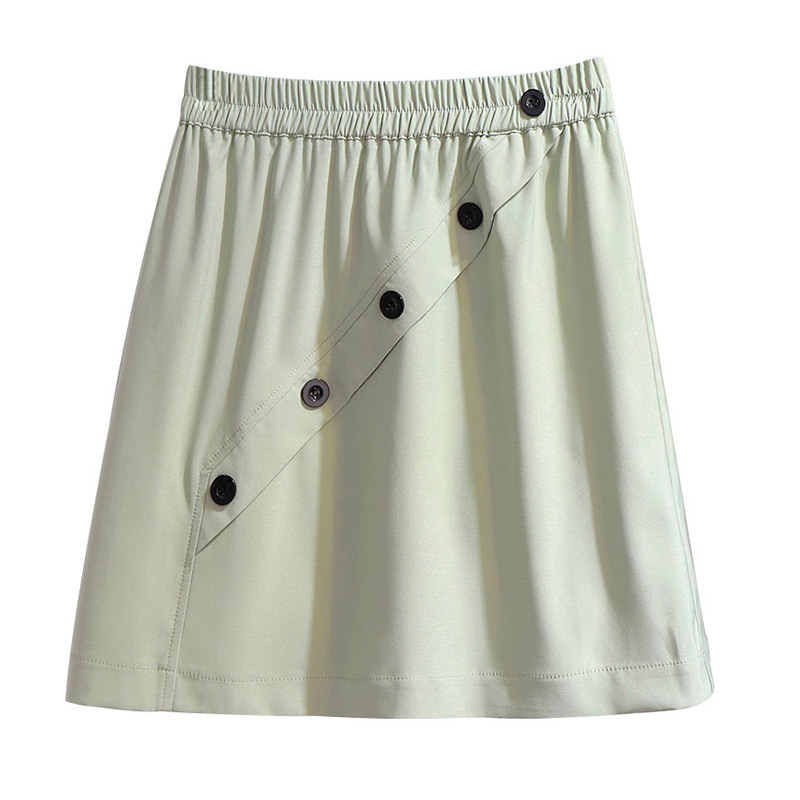 Female button skirt