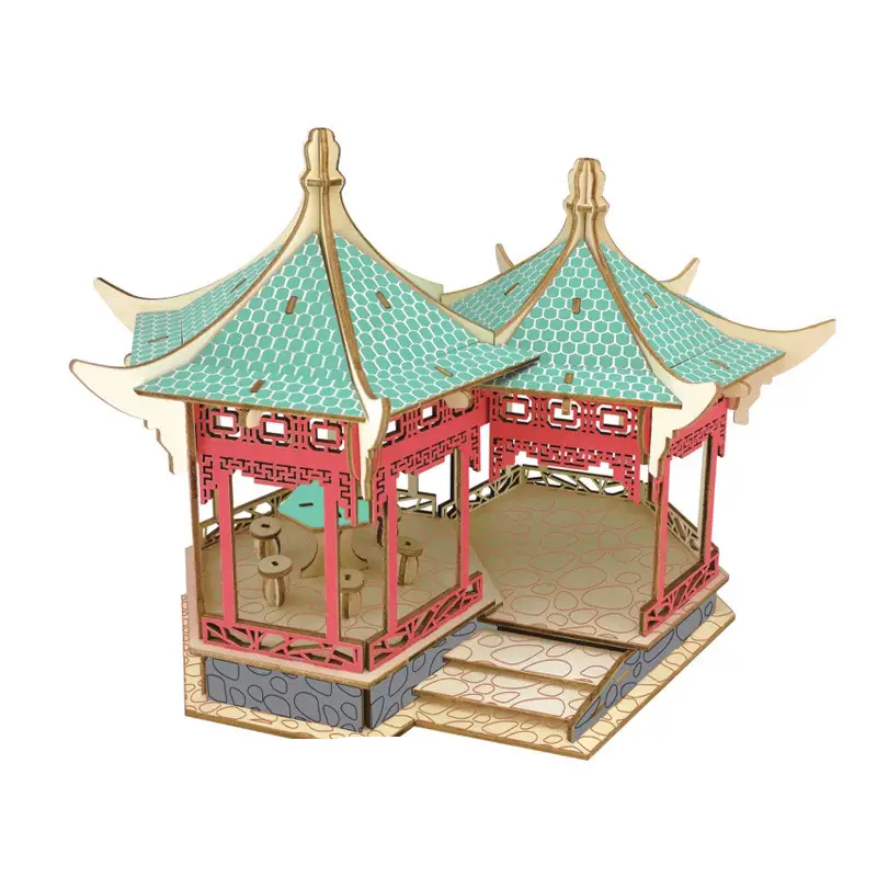 3D three-dimensional puzzle house model