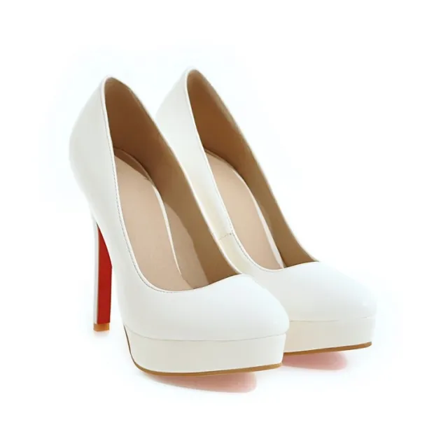 Super high heel stiletto high heels White - Shop at LoveMi