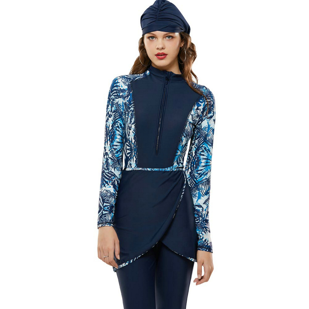 Hat long - sleeved swimsuit