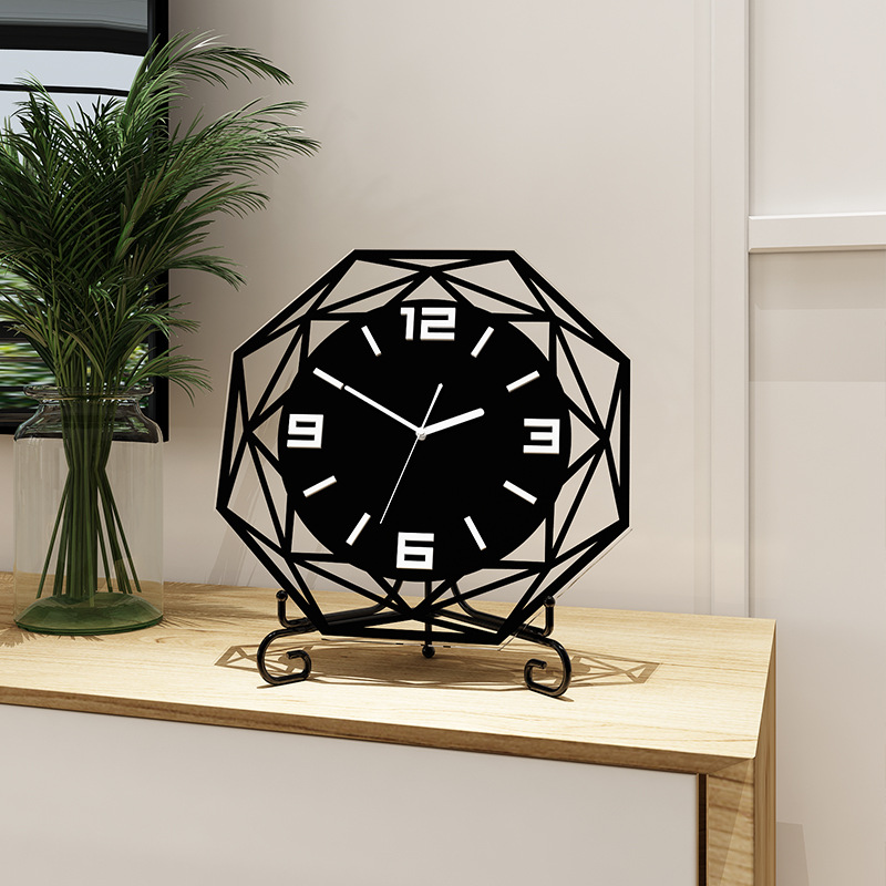 Title 4, Creative decoration living room desk clock modern