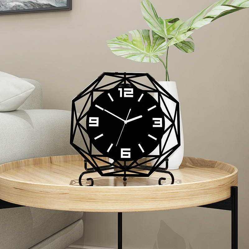 Title 3, Creative decoration living room desk clock modern