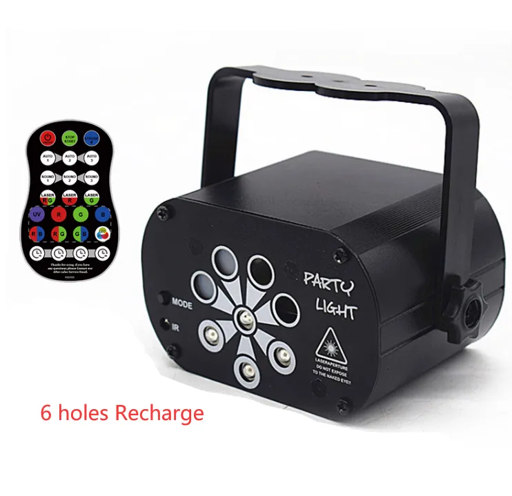 New LED Stage Light Laser Projector Disco Lamp With Voice Control Sound Party Lights For Home DJ Laser Show Party Lamp – image 6