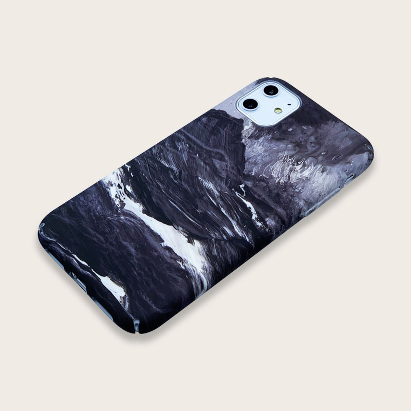 Black ocean wave mobile phone case - Image 2