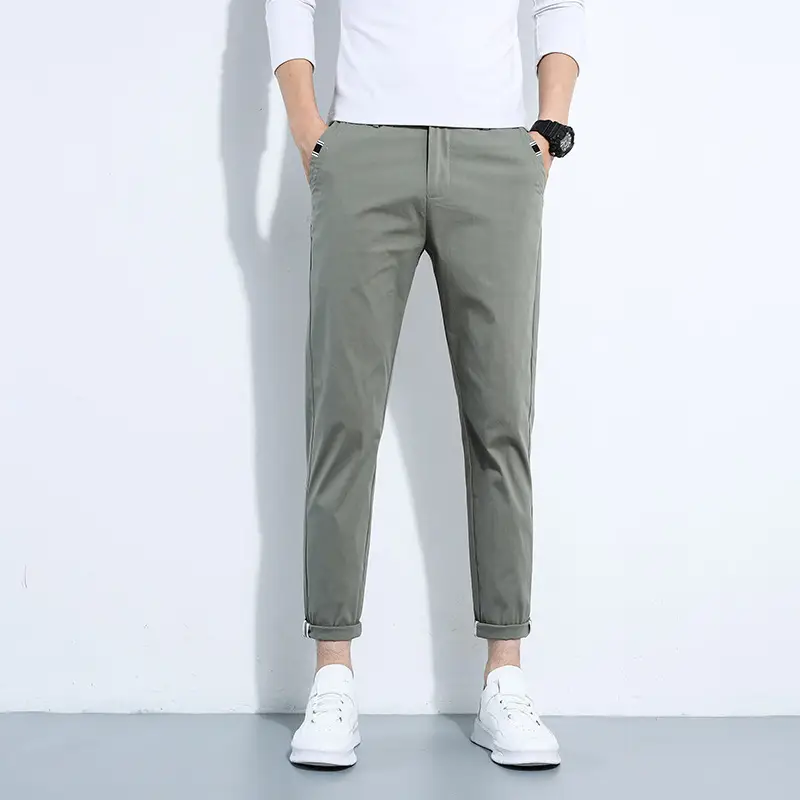 Men's Points Casual Pants Slim Trousers