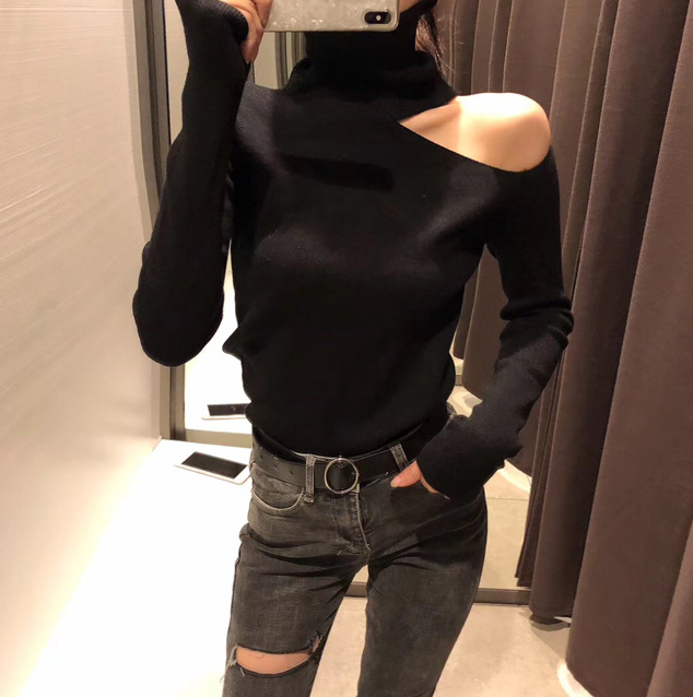 Women's bottoming sweater long sleeve sweater