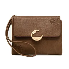 Vintage printed small portable wallet - Brown - View 1