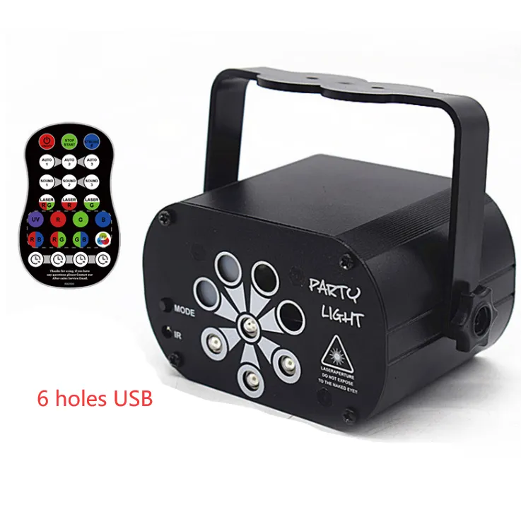 New LED Stage Light Laser Projector Disco Lamp With Voice Control Sound Party Lights For Home DJ Laser Show Party Lamp – image 7