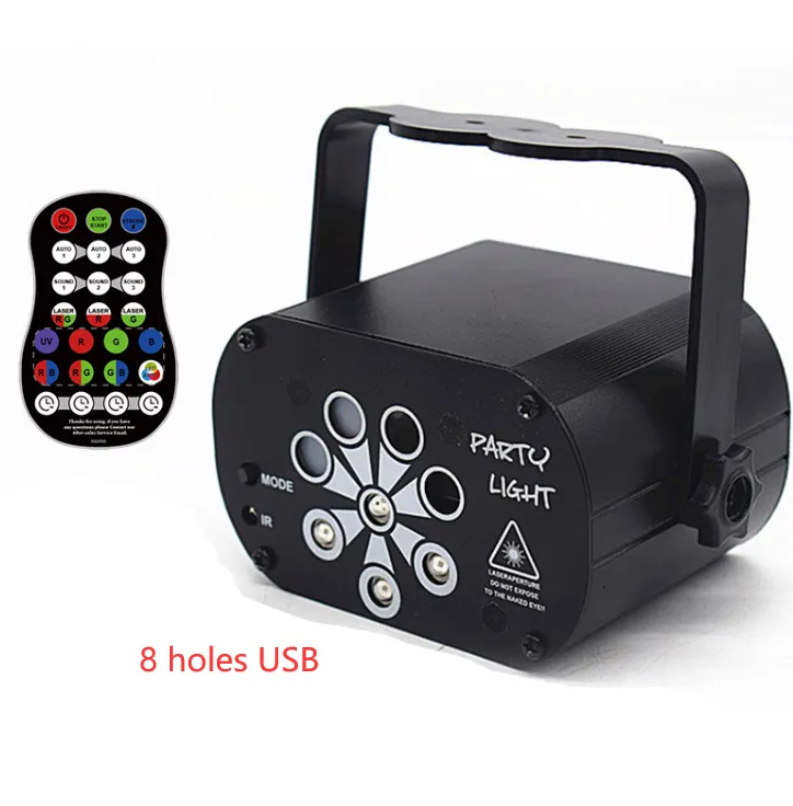 New LED Stage Light Laser Projector Disco Lamp With Voice Control Sound Party Lights For Home DJ Laser Show Party Lamp – image 9
