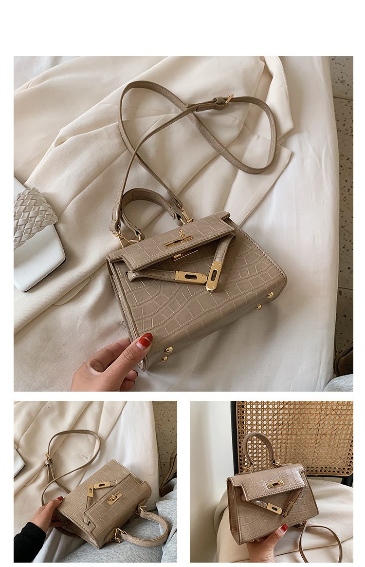 Hand-held Kelly bag shoulder diagonal platinum small bag