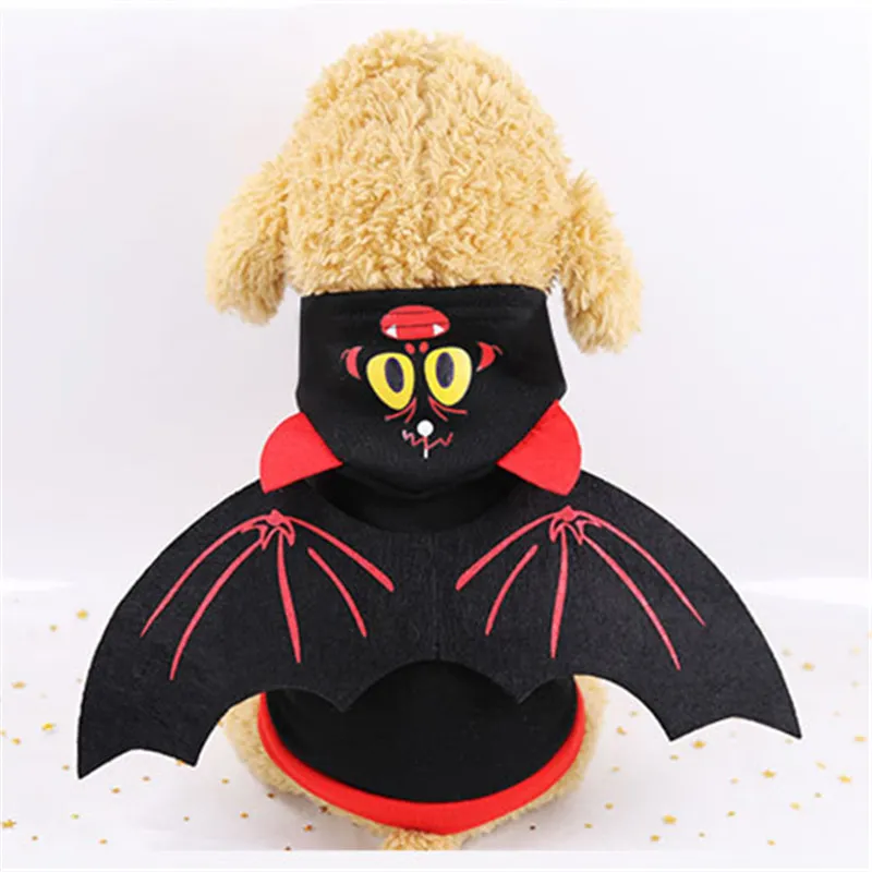 Halloween Bat Wings Pet Clothes - Black