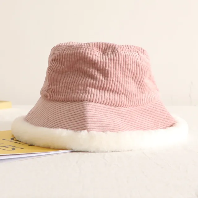 Corduroy Japanese Vintage cover basin hat Pink - Shop at LoveMi