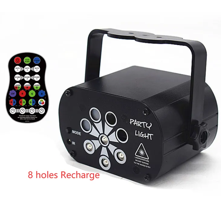 New LED Stage Light Laser Projector Disco Lamp With Voice Control Sound Party Lights For Home DJ Laser Show Party Lamp – image 8