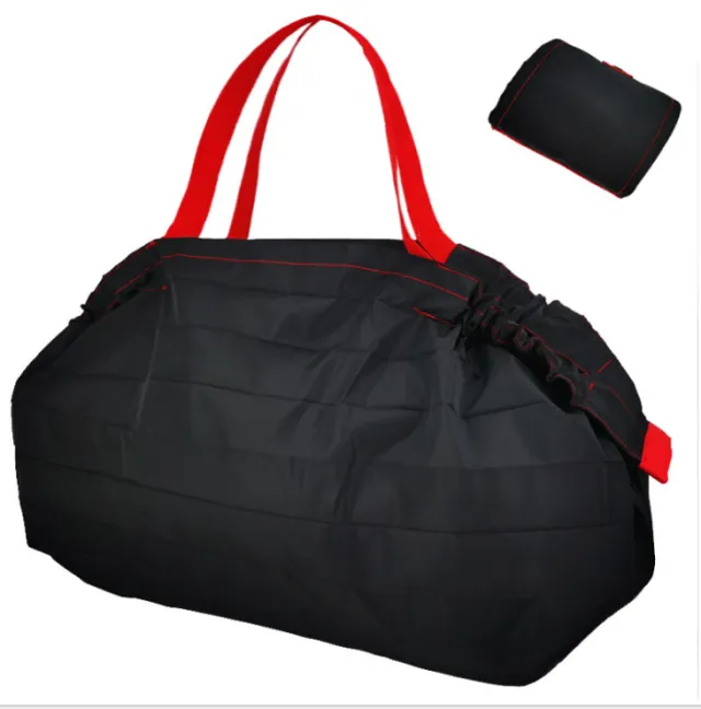 Eco Friendly Shopping Bags Large Washable Reusable Grocery Tote Handbag Japanese Foldable Waterproof Travel Grocery Bag Black - Shop at LoveMi