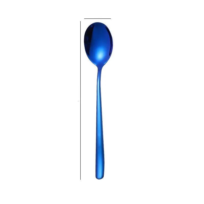 304 stainless steel cutlery - Blue