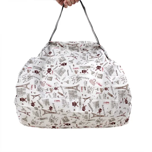 Eco Friendly Shopping Bags Large Washable Reusable Grocery Tote Handbag Japanese Foldable Waterproof Travel Grocery Bag Eiffel Tower L - Shop at LoveMi