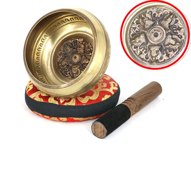 Handmade Buddha Sound Yoga meditation bowl - Flat Bottom
