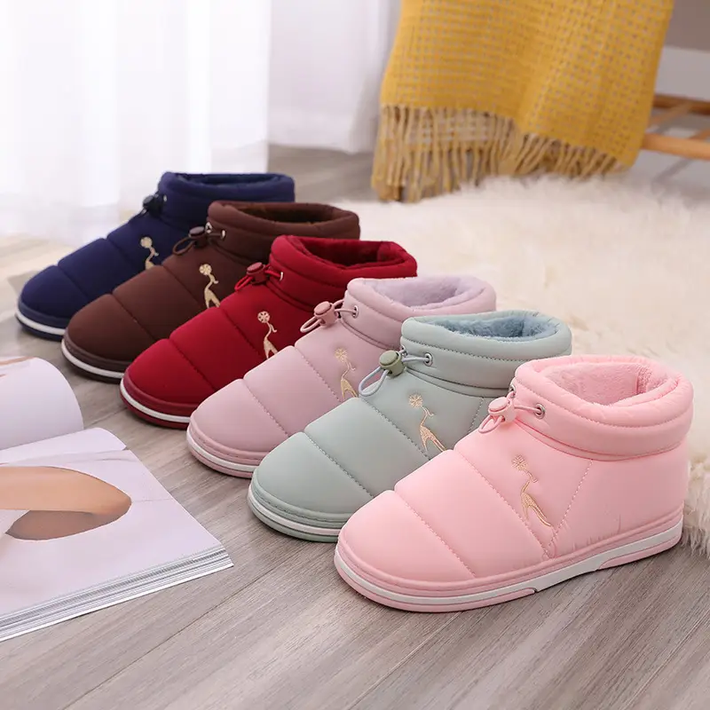 Waterproof down cotton shoes