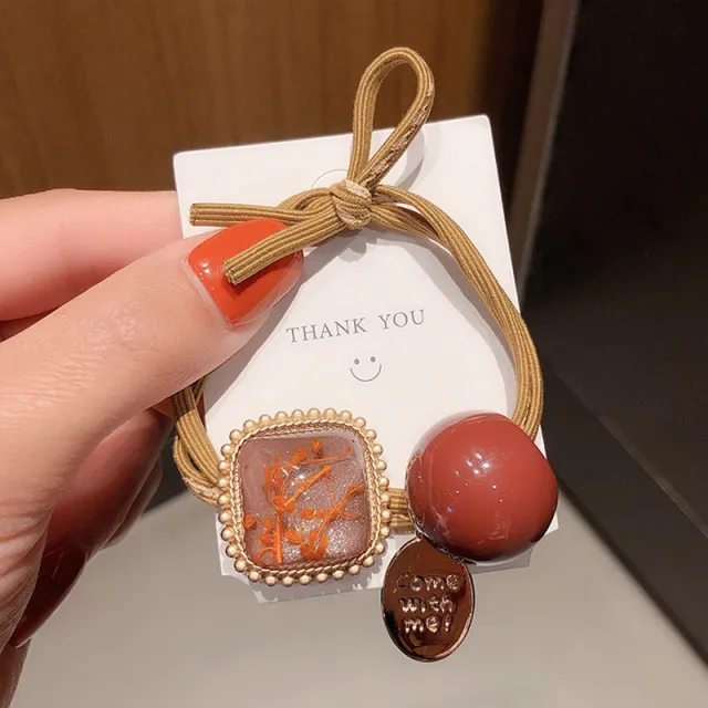 Dongdaemun head rope hair tie jewelry Coffee - Shop at LoveMi