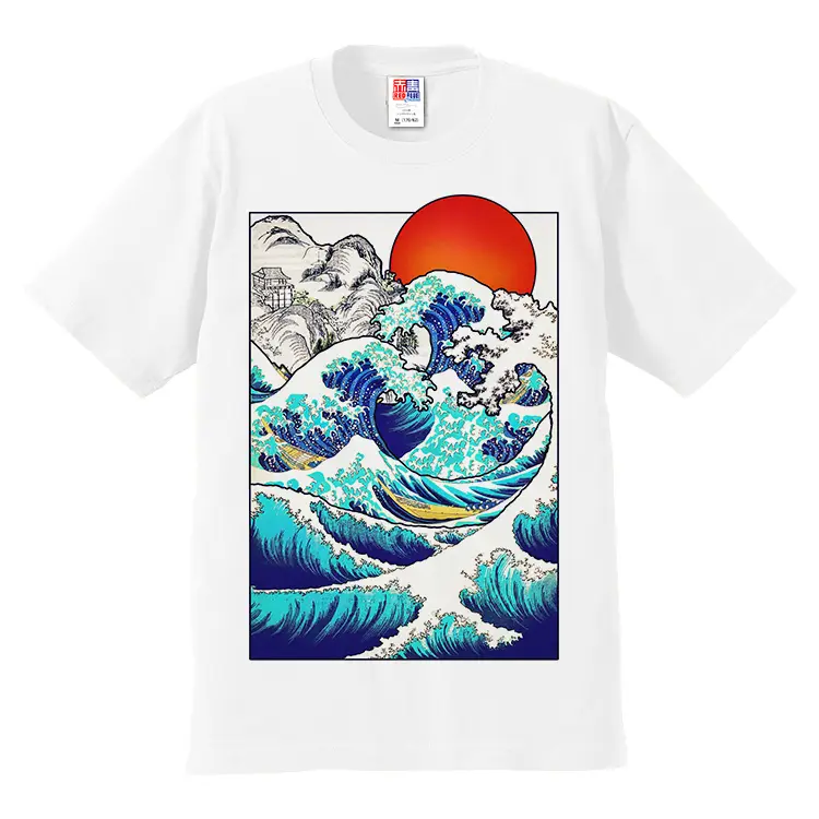 Dye printing short sleeve T-shirt