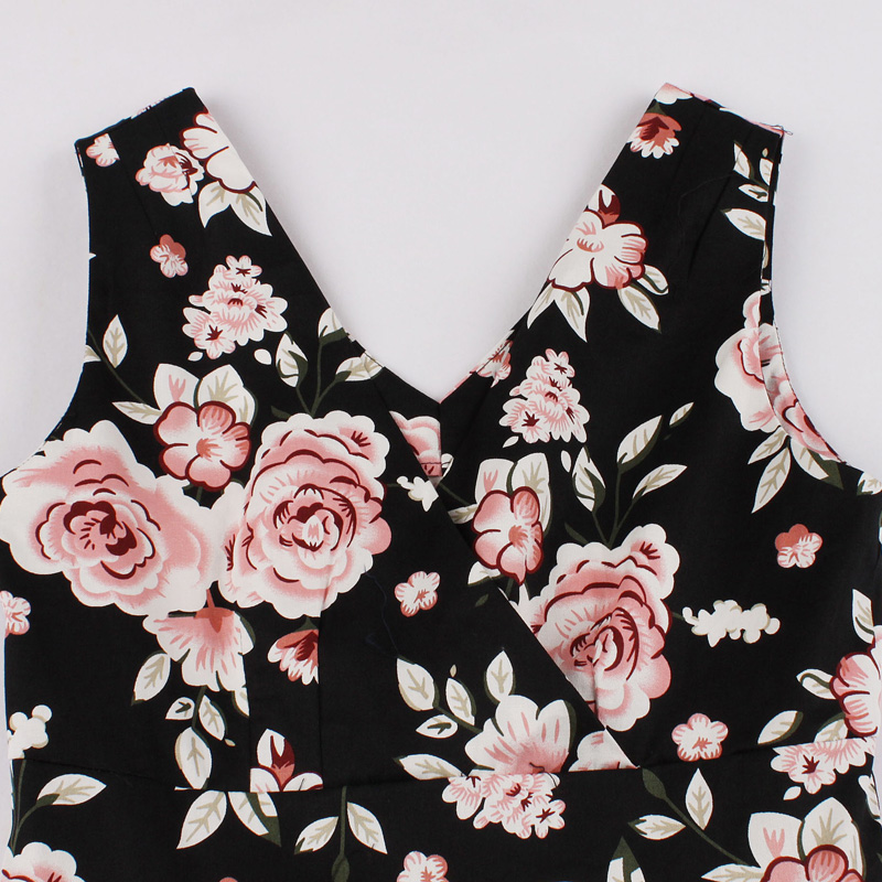 Women's print retro dress