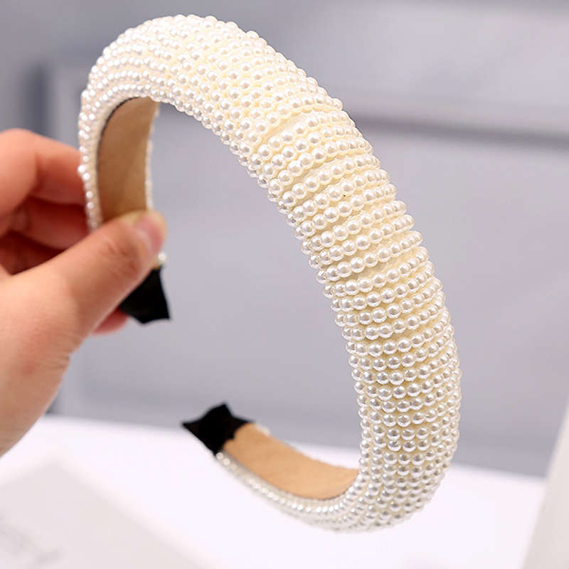 Hand nailed pearl all match headband A Pearl - Shop at LoveMi