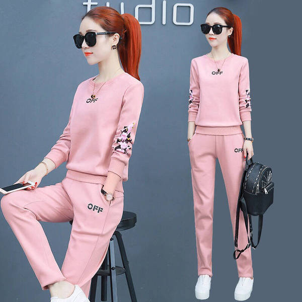Ladies sweater casual suit