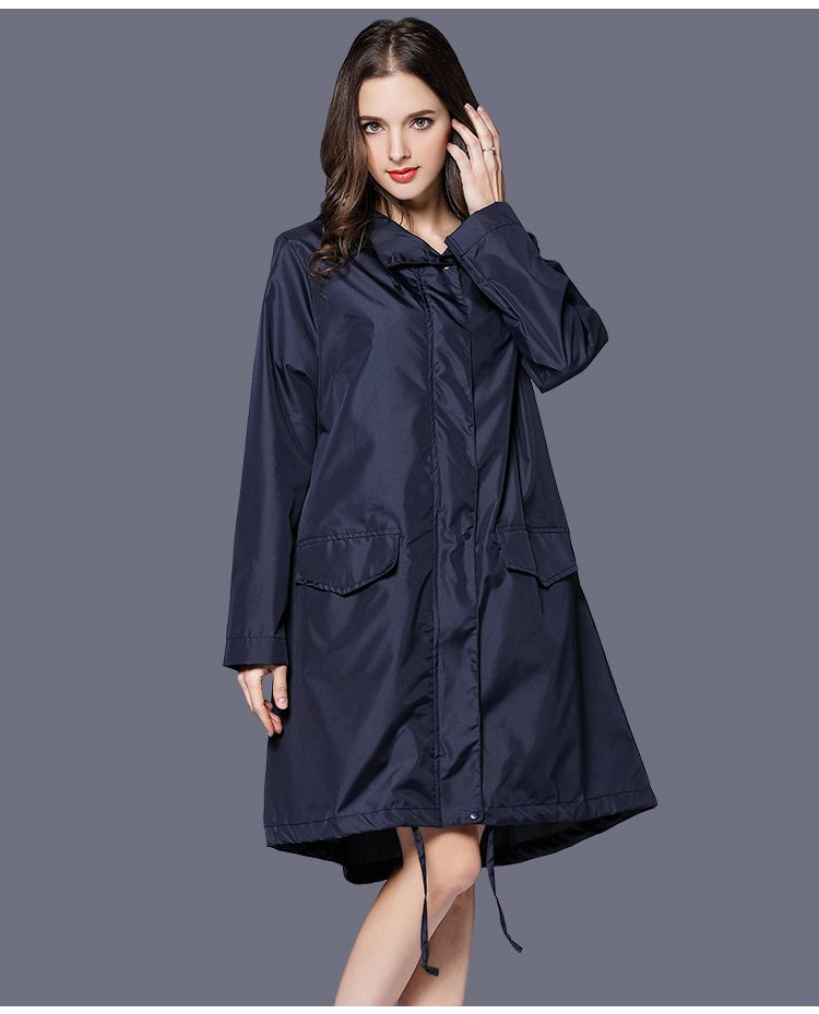 Adult men and women long raincoat