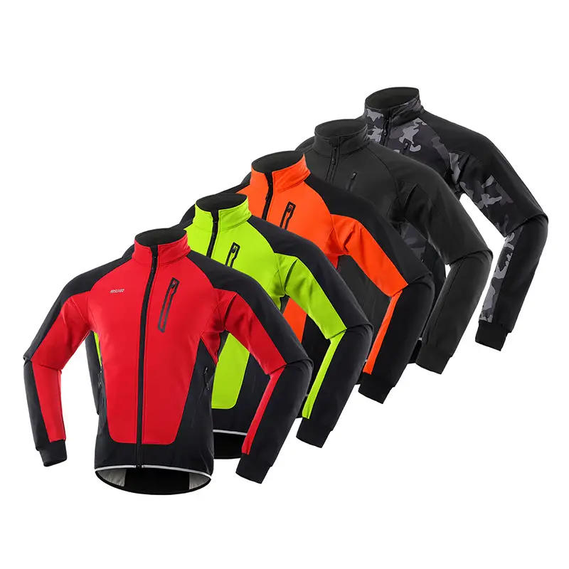 Autumn and winter composite fleece cycling jersey