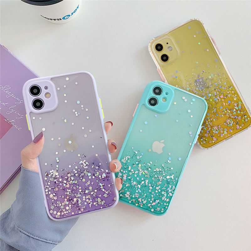 Gradient glitter phone case