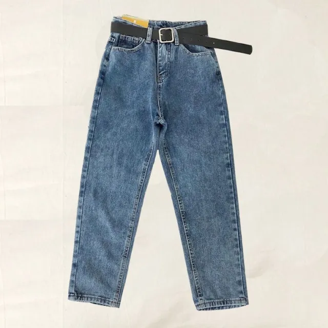 High rise loose wide leg jeans Blue - Shop at LoveMi