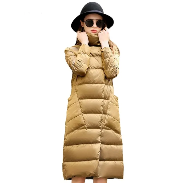 Extended down jacket Golden - Shop at LoveMi