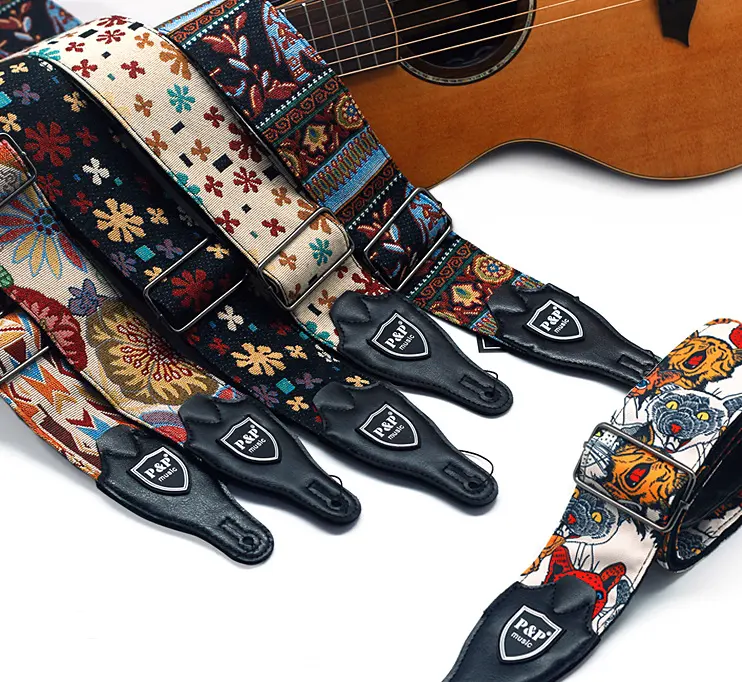 Guitar Bass Strap Embroidery Thickening and Widening