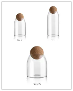 Kitchen food storage tank transparent glass sealed jar - Ball Set - View 1