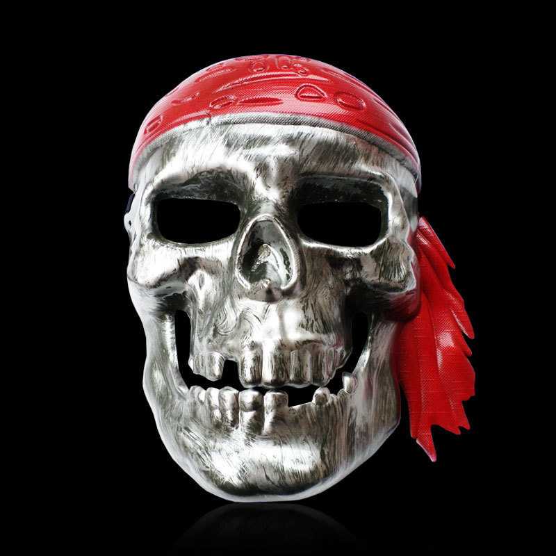 Skull pirate headgear Silver - Shop at LoveMi