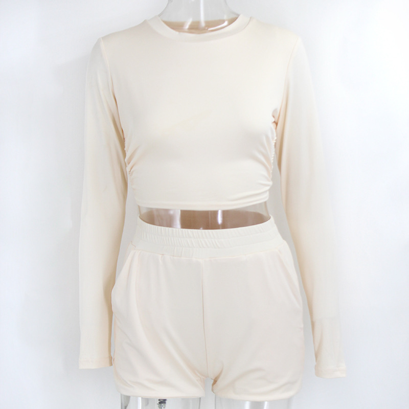 Two-piece short sleeve shorts