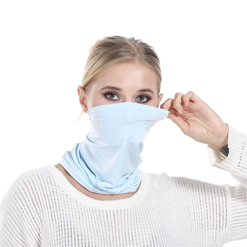 Cycling ice silk magic turban mask