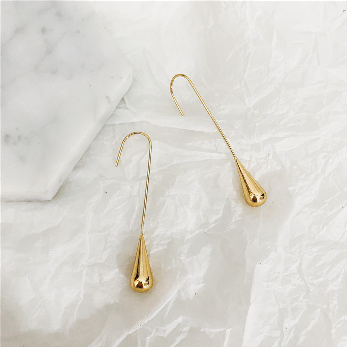 All-match drop shape earrings
