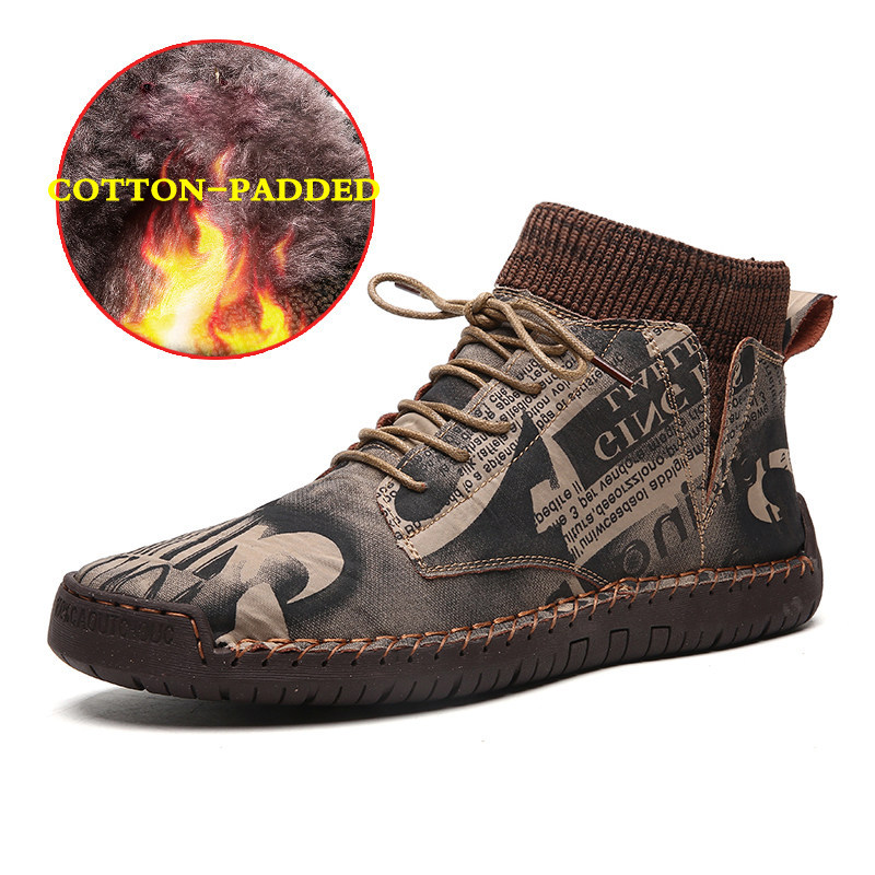 أحذية رجالية عالية الكاحل بتصميم الجوارب