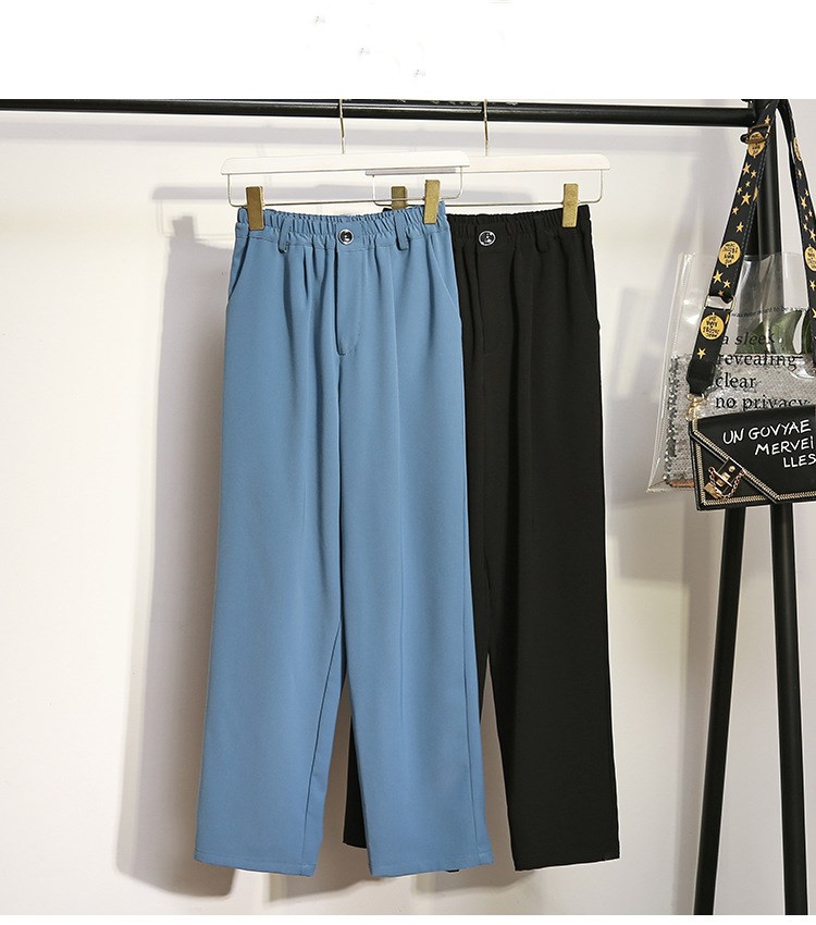 Add fat to increase suit wide-leg pants