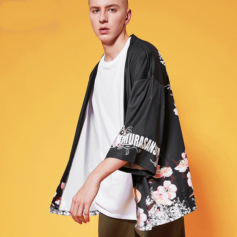 National tide Japanese cardigan robe