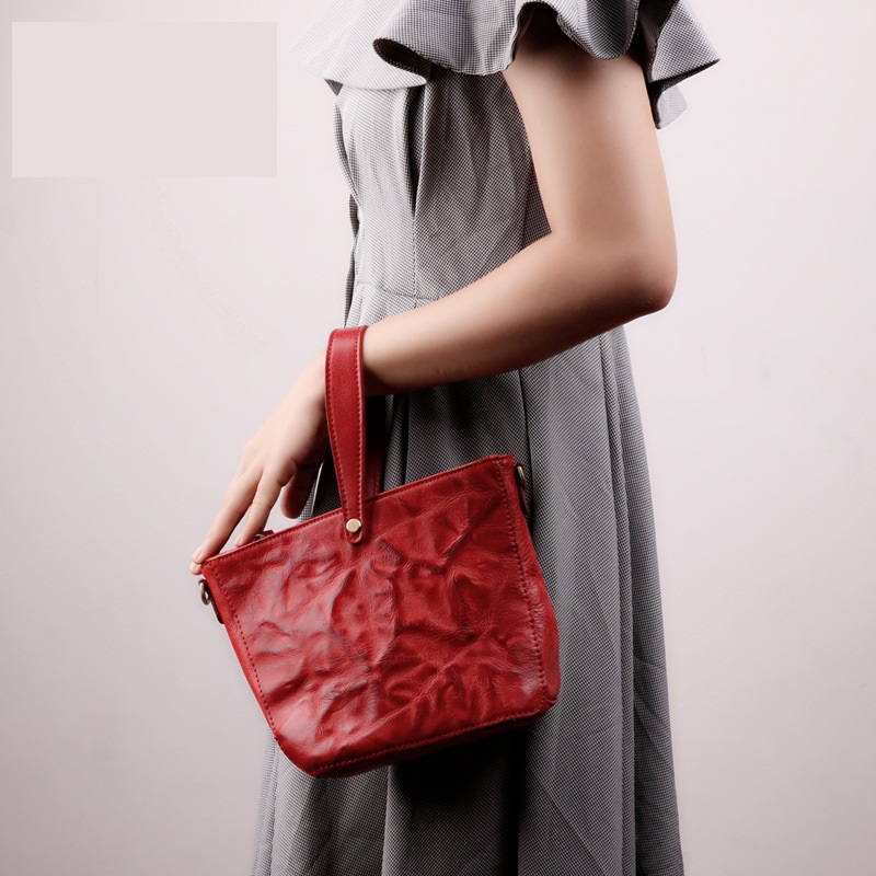 Vintage leather handbag