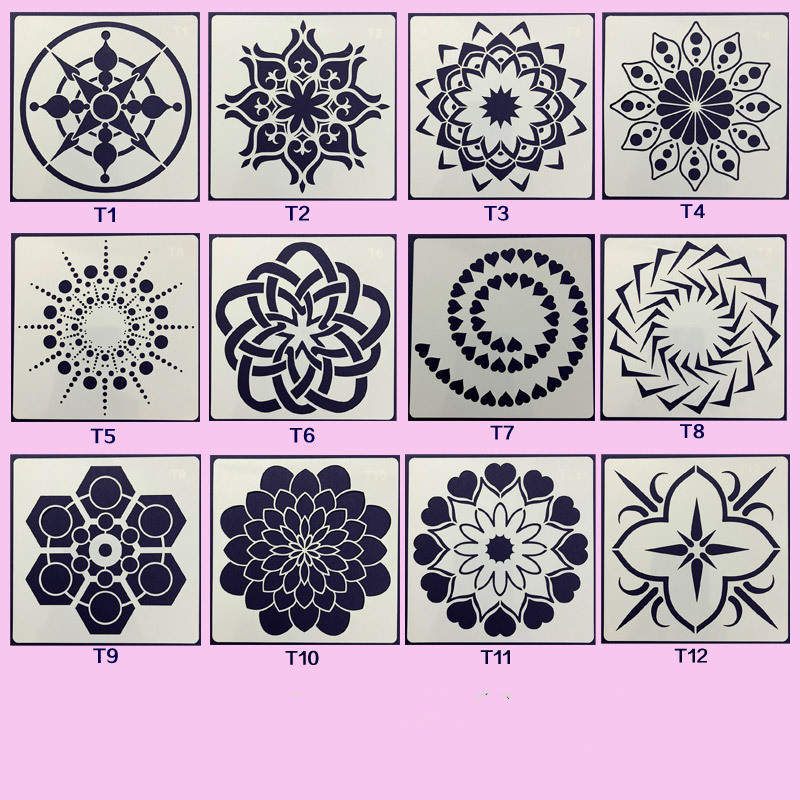 Creative mandala template