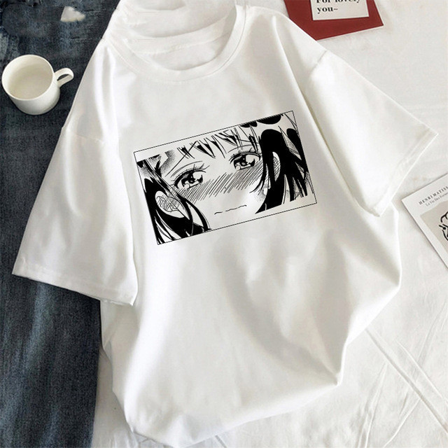 Women's T-shirt with eye close-up print