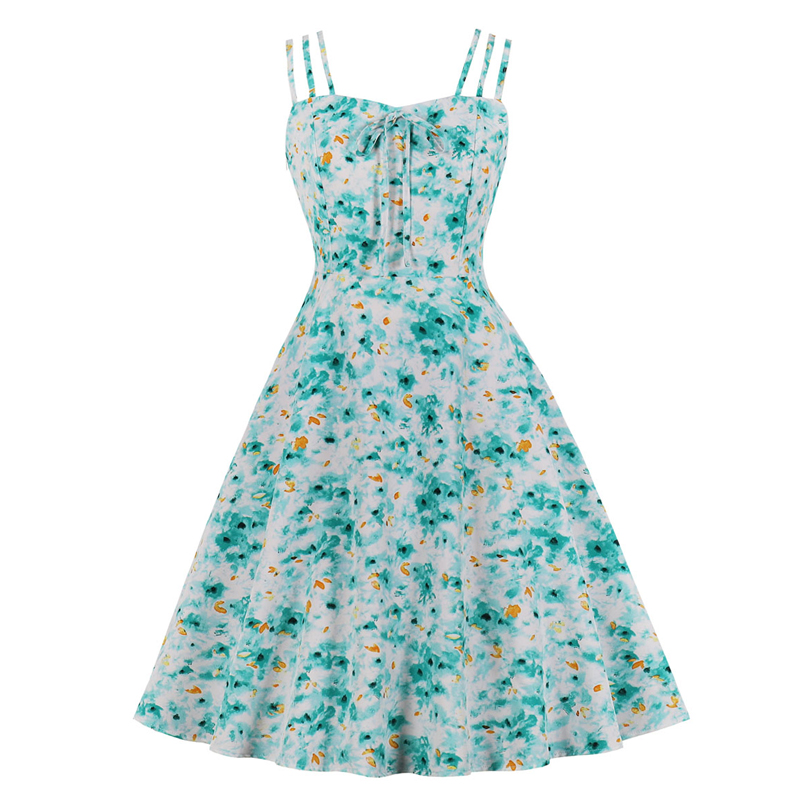 فستان نسائي صيفي بنقشة عتيقة