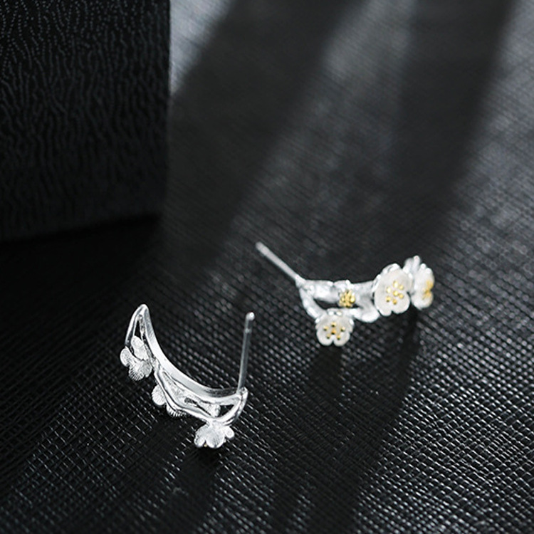 925 white fungus nails female bright flowers small