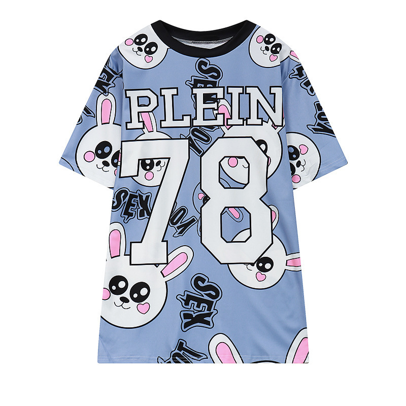 Rabbit round neck short sleeve